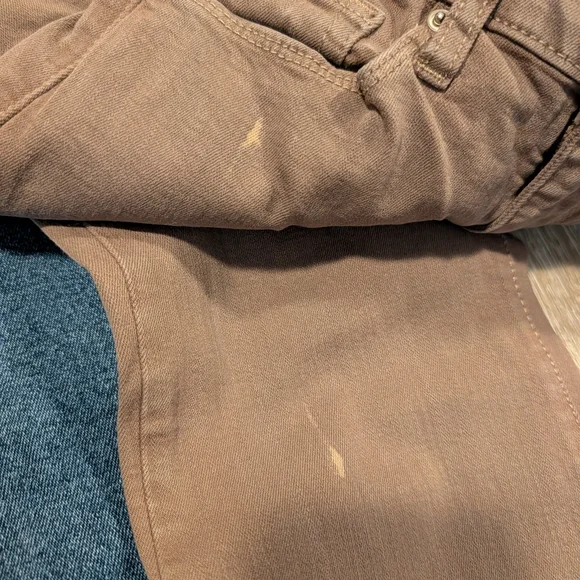 Fashion Nova Flare Bell Bottom Jeans- Two Tone, Dark Blue, Brown Size 0 Stretch - Picture 6 of 6